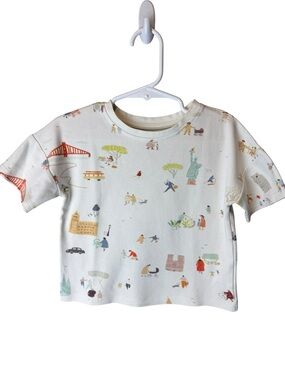 Pehr Shirt Explore the World Dropped Shoulder Short Sleeve Tee 3T